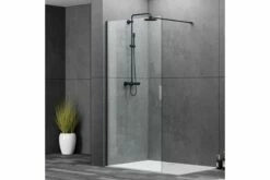 U Brackets/Channel Frameless Walk In Shower Fixed Panel 10mm Toughen Glass 1500x2000 -Bathroom Supplies Sales Store channel20black 1200x800 6