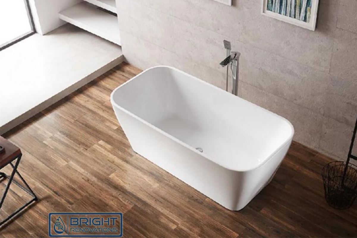 Charm Thin Edge Free Standing Acrylic Bath Tub 1500mm&1700mm 5 Charm Thin Edge Free Standing Acrylic Bath Tub 1500mm&1700mm - Image 3