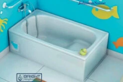 Ultra Compact Enamelled Steel Drop In Bathtub 1050MM (Baby Bath)