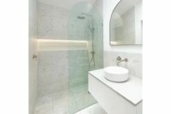 Arched Frameless Shower Panel