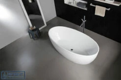 DORY Thin Edge Bathroom Round Oval FreeStanding Acrylic BathTub 1500MM&1700MM