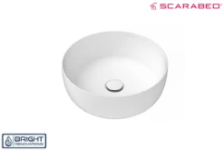 Glam Round Above Counter Ceramic Basin