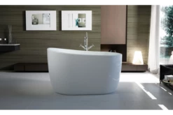 Otter Thin Edge Bathroom Oval Freestanding Acrylic BathTub 1400MM