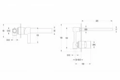 Jamie.J Martini Wall Basin Set 10 Jamie.J Martini Wall Basin Set -Bathroom Supplies Sales Store martini wall basin set spec 4 1200x800 1