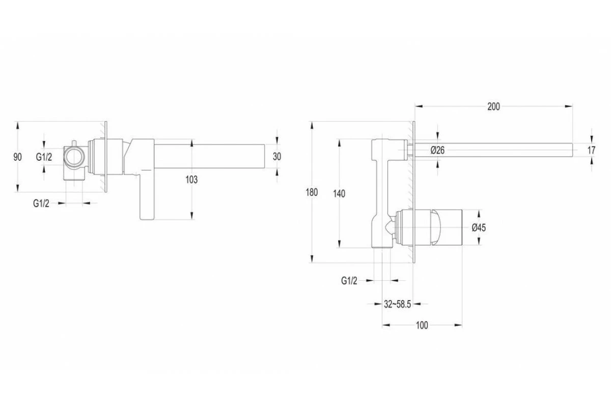 Jamie.J Martini Wall Basin Set 5 Jamie.J Martini Wall Basin Set - Image 3