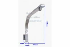 SQUARE Pistol Wall Mounted Solid Brass Chrome Shower Arm -Bathroom Supplies Sales Store mh940a size 1200x800 1