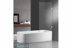 Frameless OverBath Shower Screen Fixed Panel 10mm Toughen Glass 800x1500