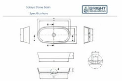 Kaskade Solaya Above Counter Stone Basin -Bathroom Supplies Sales Store solaya20basin20specs 1200x800 1
