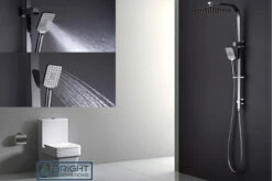 Bron Designer Bathroom Square Twin Shower Rail Set 8 Bron Designer Bathroom Square Twin Shower Rail Set -Bathroom Supplies Sales Store warneet20fullrail20sq 1200x800 1